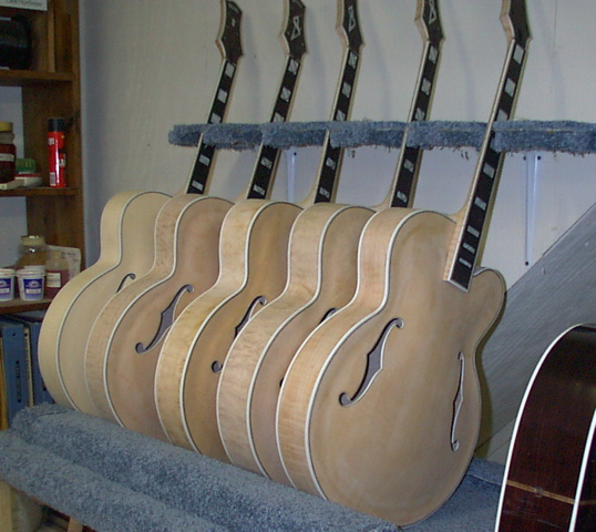 5 Archtops in the rack