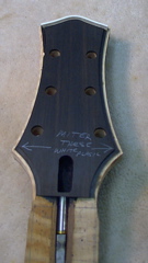Roughed out headstock