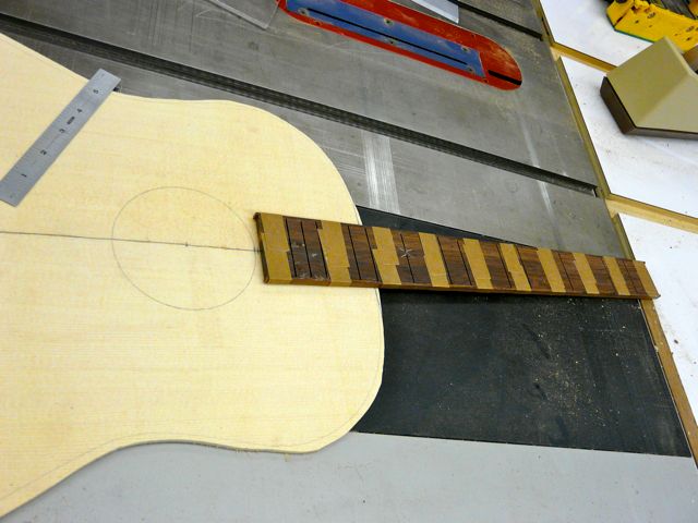 Checking with the fretboard