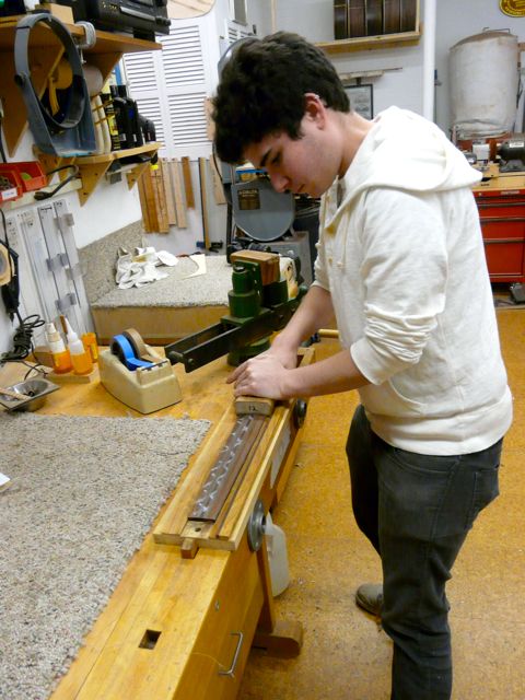 Shaping the fretboard