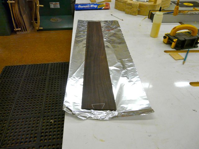 Wrapping the side in aluminum foil
