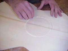 Cleaning soundhole channel