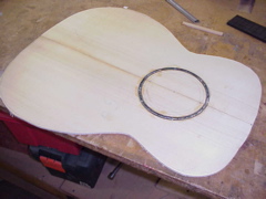 Inlaying soundhole channel