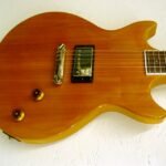 Very simple, single humbucking pickup and stop tailpiece.