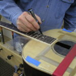 Marking tops of frets