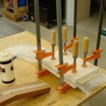 Gluing Veneers for Headstock