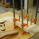 Gluing Veneers for Headstock