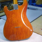 Back of mahogany strat