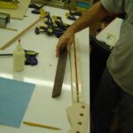 Gluing fretboard to neck