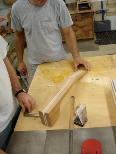 Neck routed for truss rod