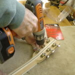 Drilling holes for tuners