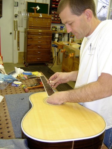 Installing neck to body