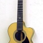 Front View | Note the pinless bridge and large soundhole.