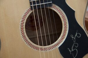 Closeup of the Signature and baseball Rosette